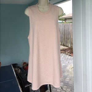 Reformation Thick Knit Tunic Tank in Light Pink